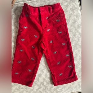 Ralph Lauren Holiday Red Corduroy Pants